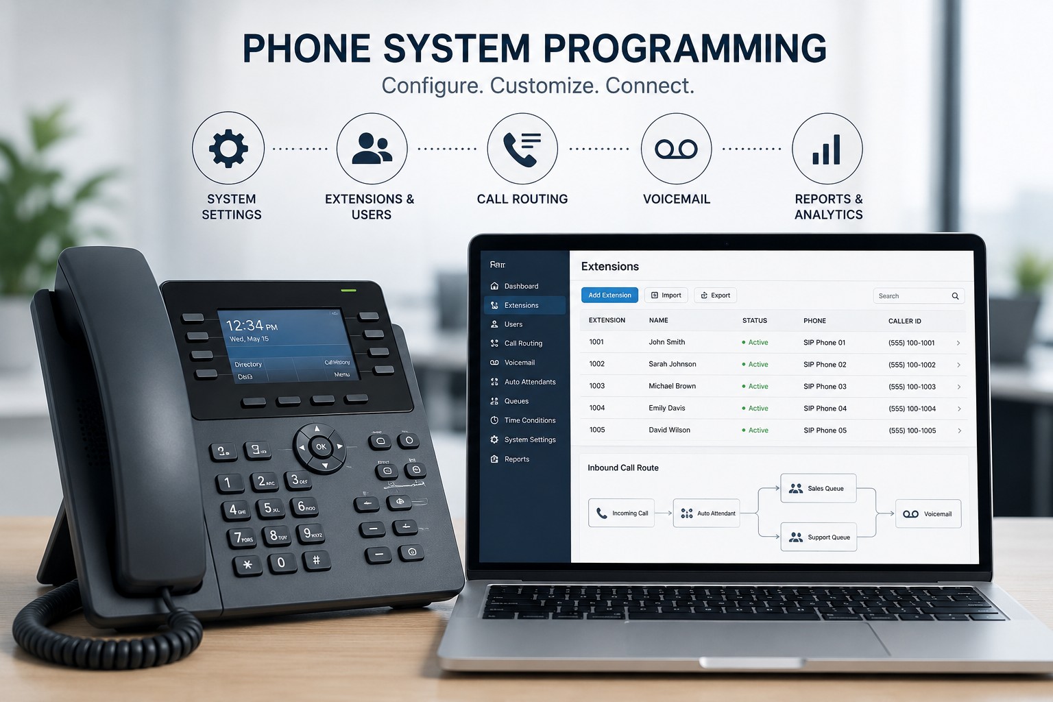 GS Telecom Keyphone Programming Interface